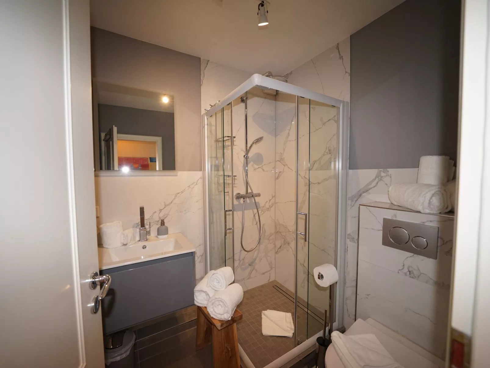 In Westerland mit Sonniger Terrasse-Dedans