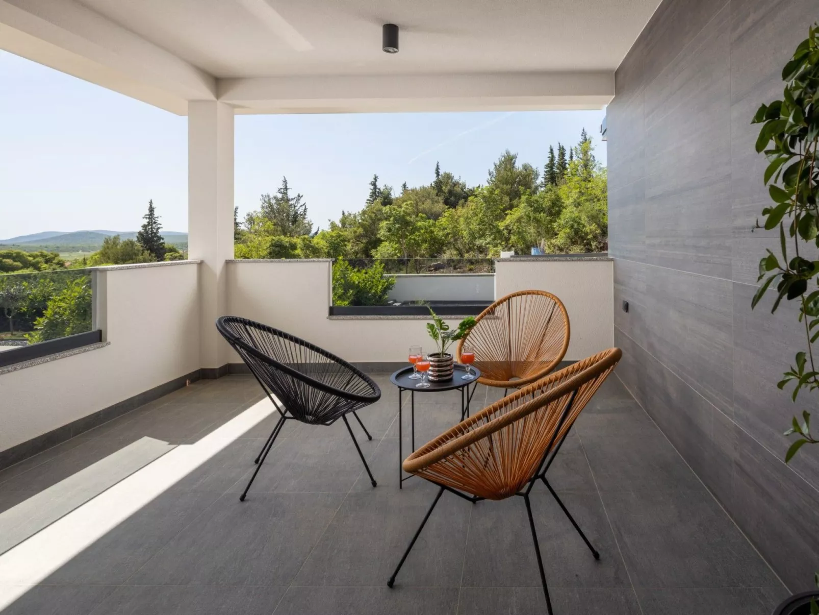 Villa Bura mit Pool und tollem Ausblick-Dehors