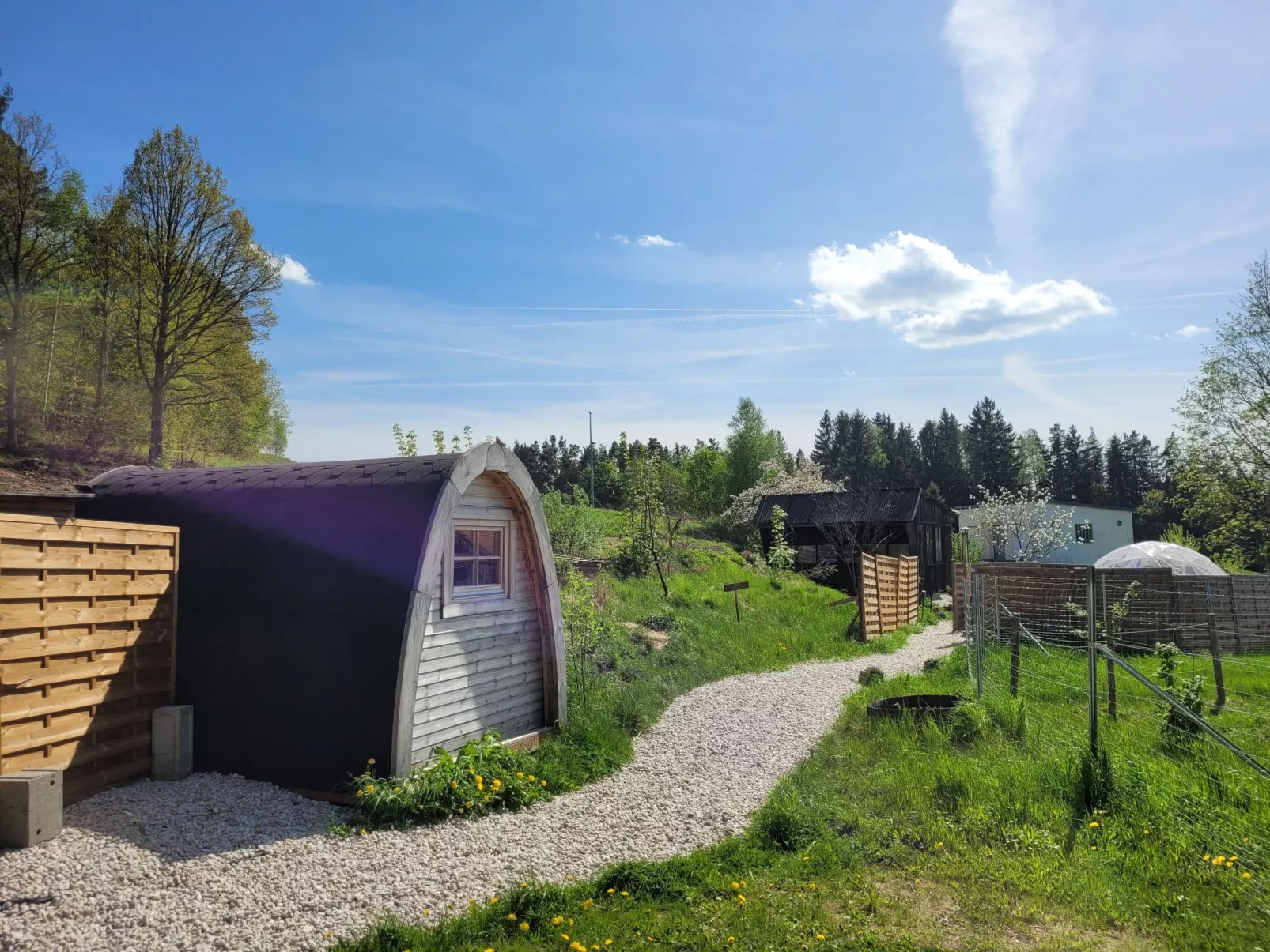 Fichtel-Pod gegen Aufpreis mit Sauna oder Hot Tub-Draußen