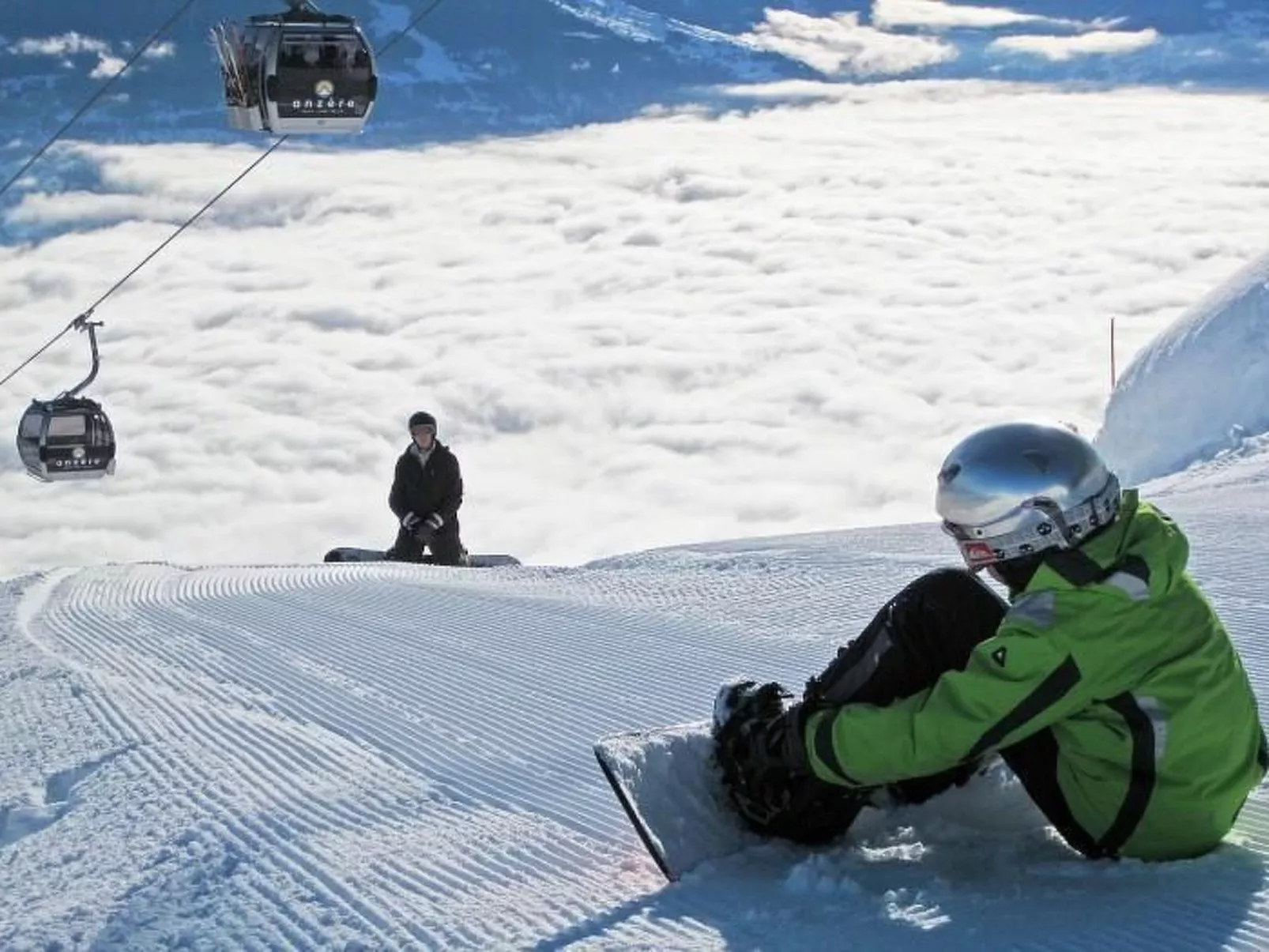 Ski-in Wohnung in Anzere mit Parkplatz-Outside