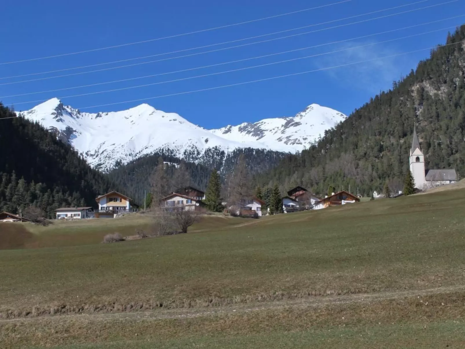 Blick auf herrliche Bergwelt-Draußen