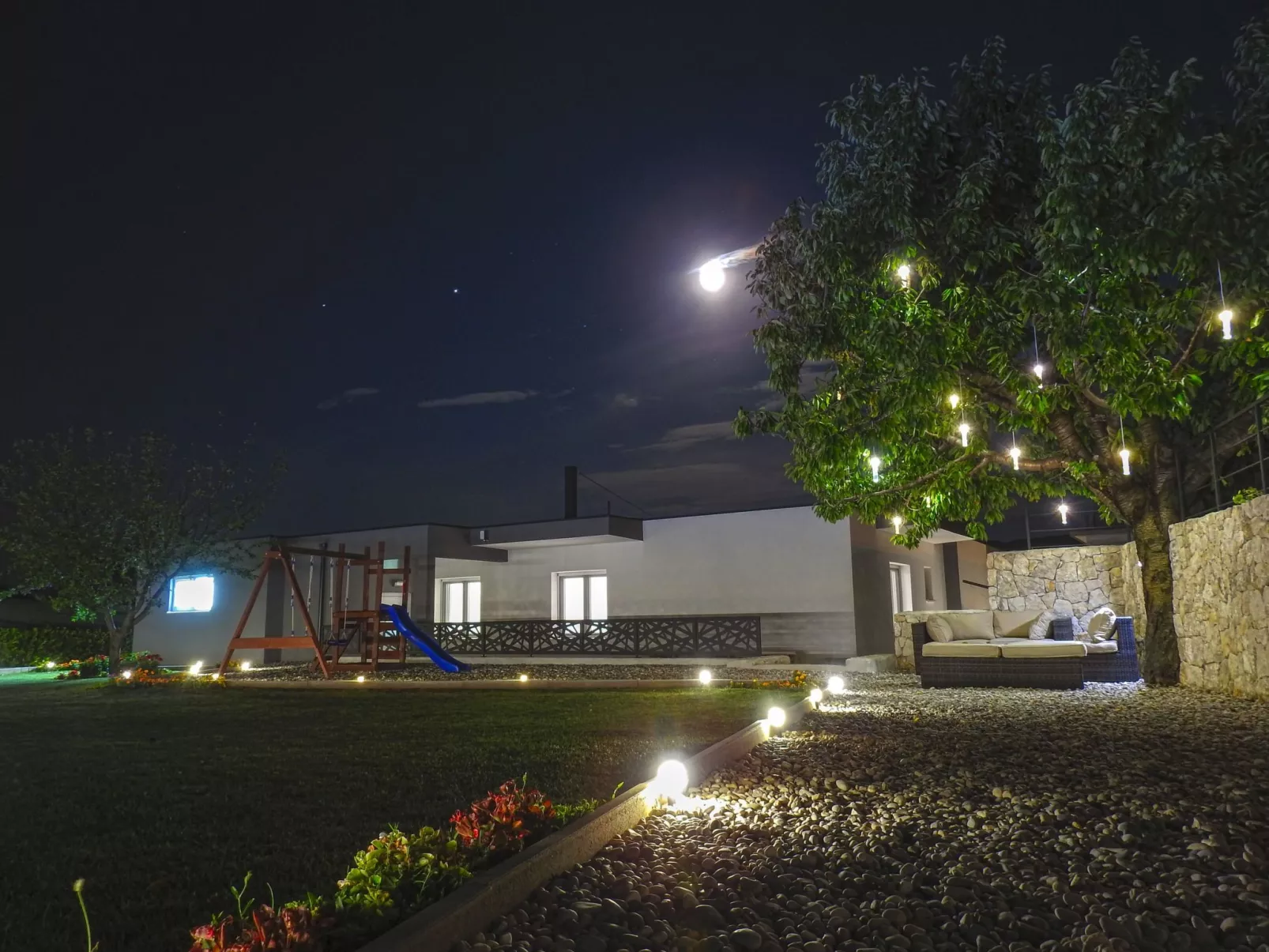 Villa Elin mit großem, privatem Pool in Seoca-Outside