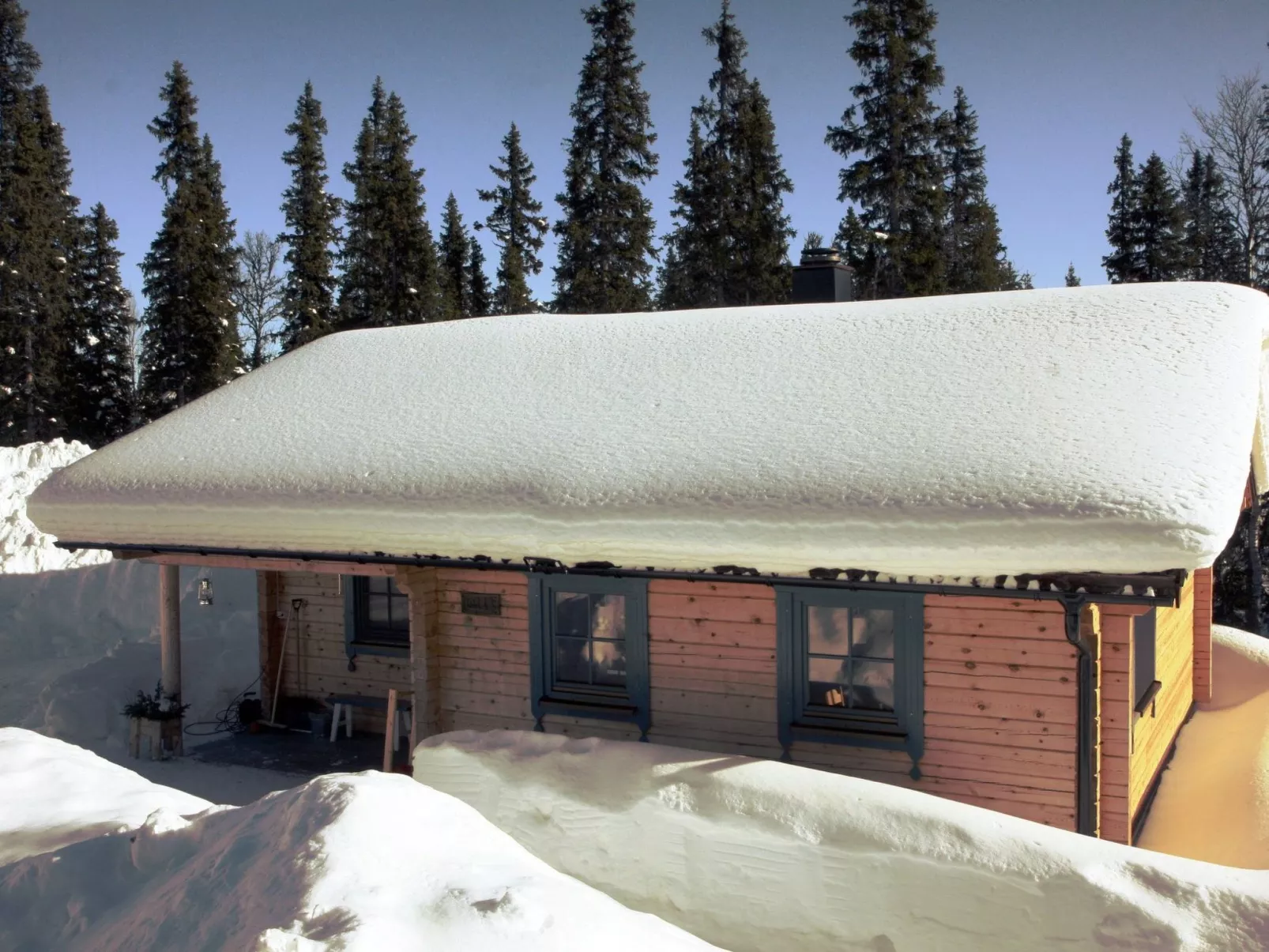 Charmantes modernes Blockhaus mit Kamin-Outside