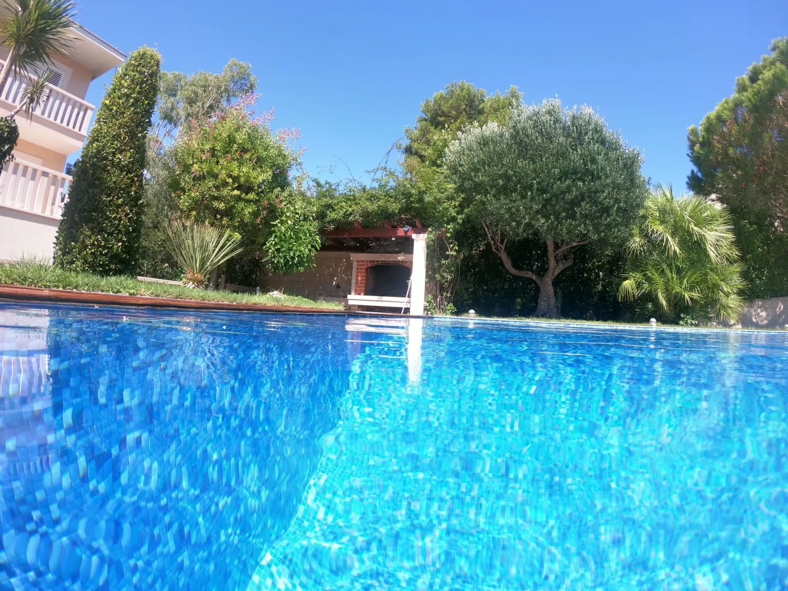 In der ersten Etage mit Meerblick-Outside