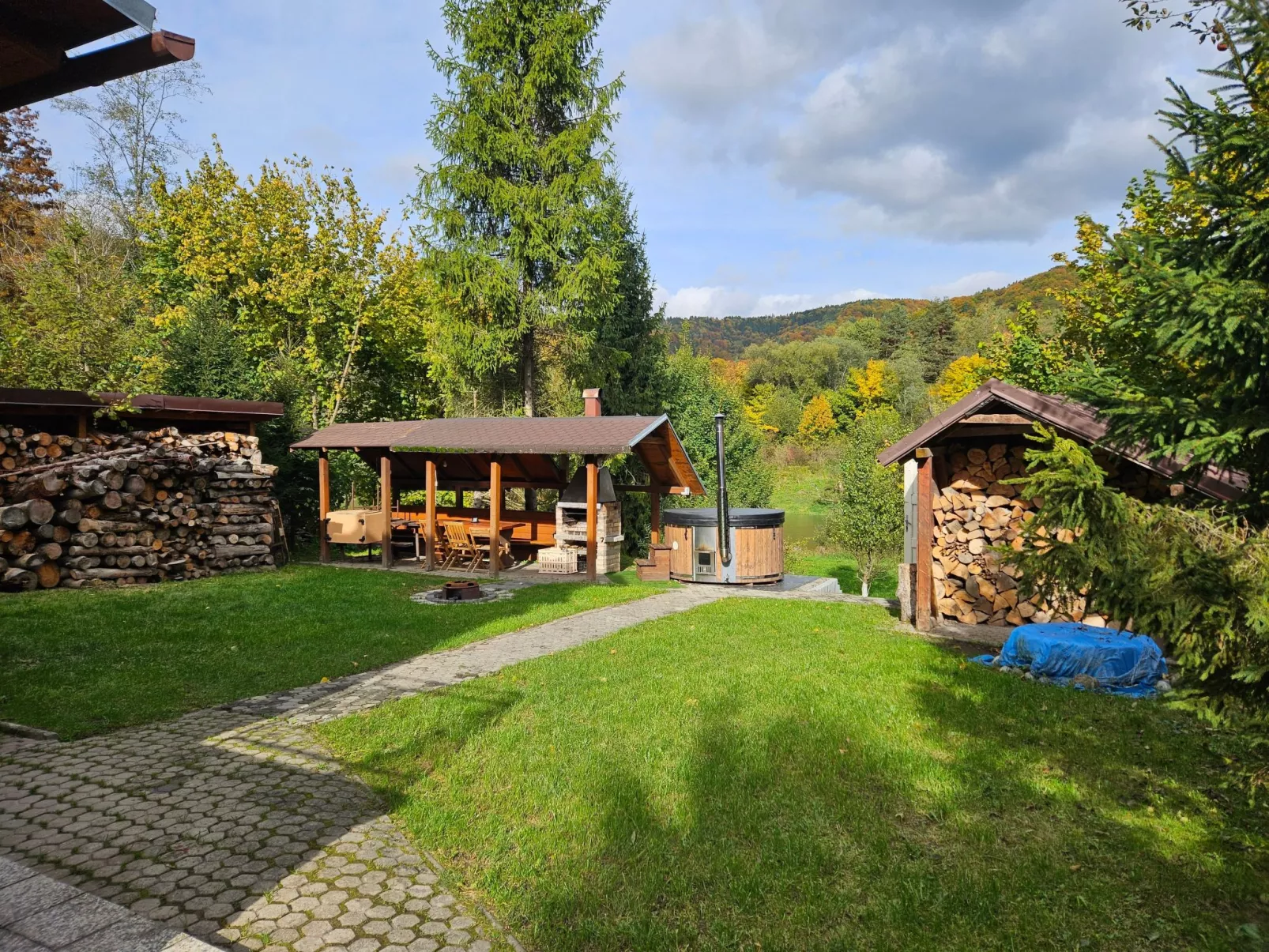 Berghütte mit Sauna-Dehors