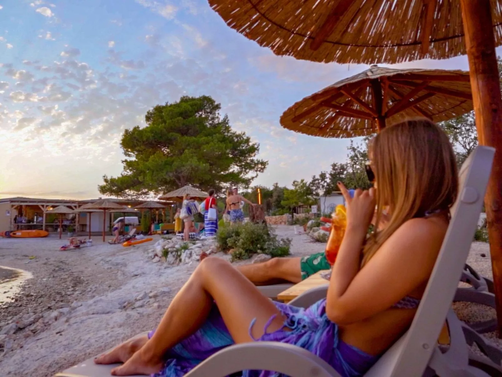 Mobilheim direkt am Strand-Draußen