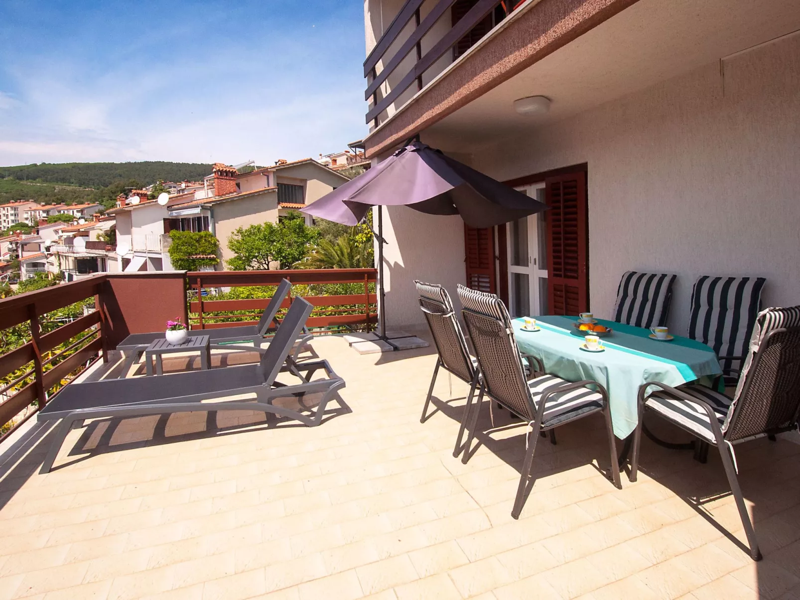 Wohnung "Olia Blue" mit Balkon-Dehors