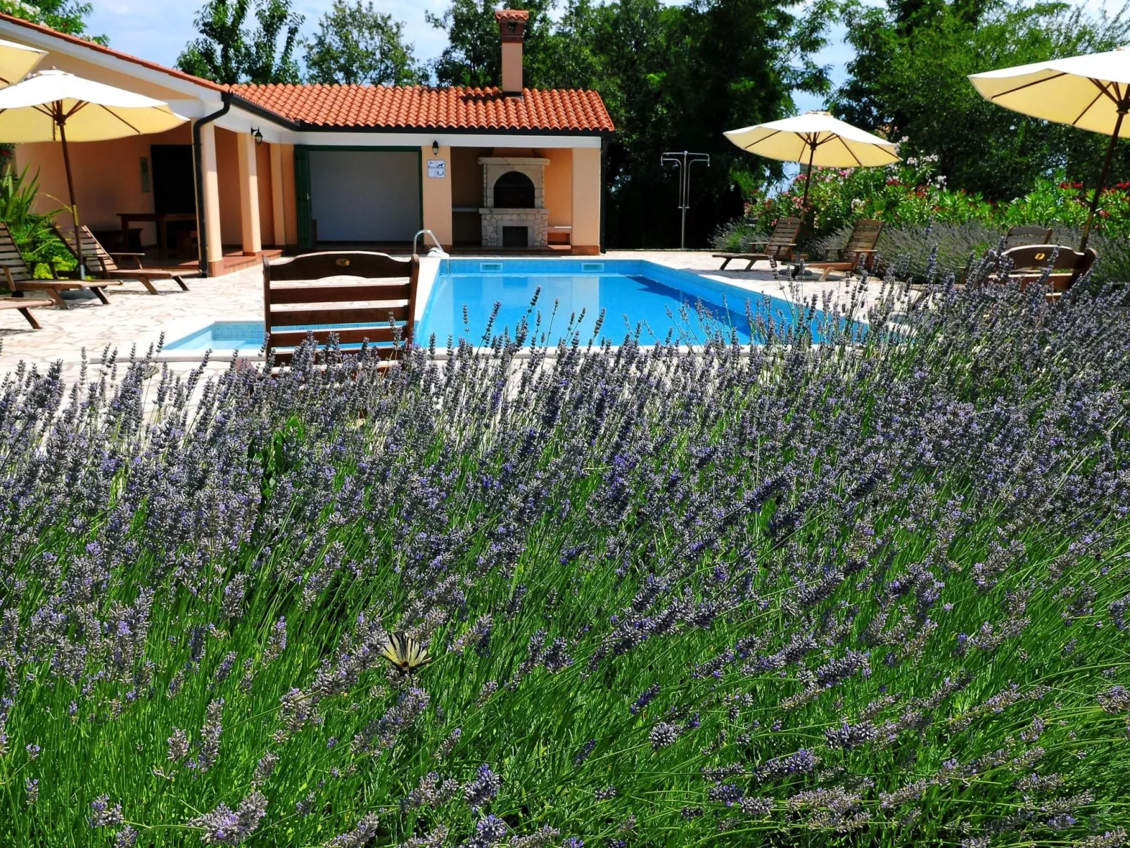 Villa Biljana, mit Zugang zu zwei Gemeinschaftspools-Dehors