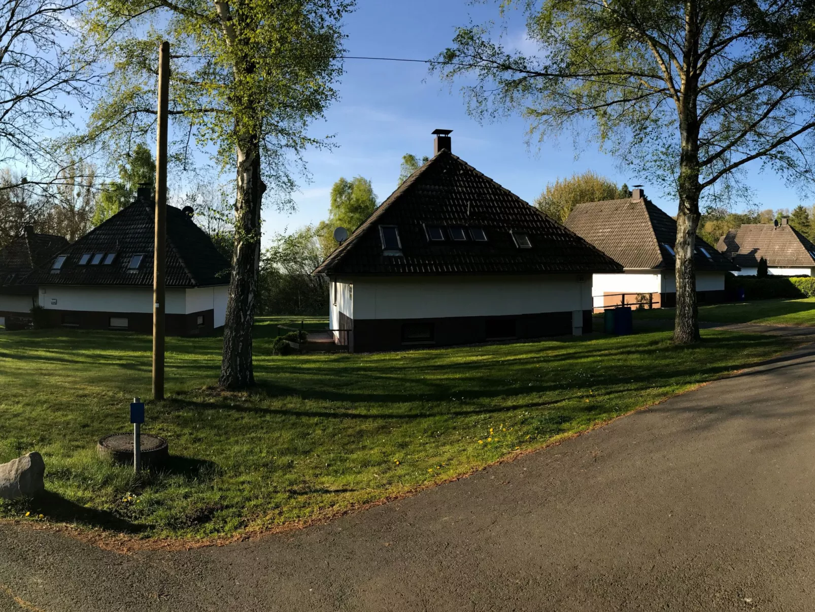 Idyllisches Ferienhaus mit Balkon und Garten-Draußen