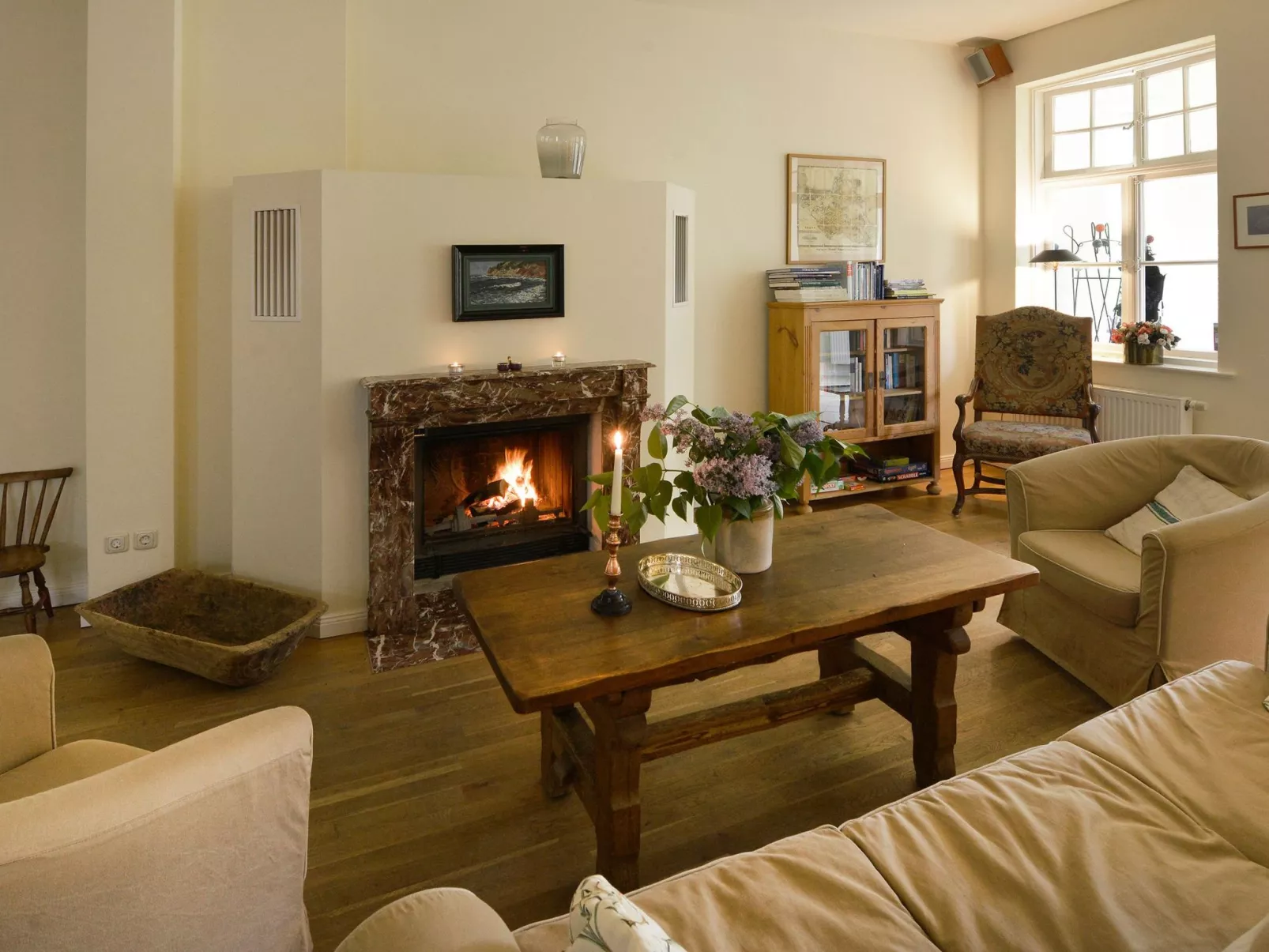 Wohnung in der ersten Etage des Herrenhauses-Drinnen