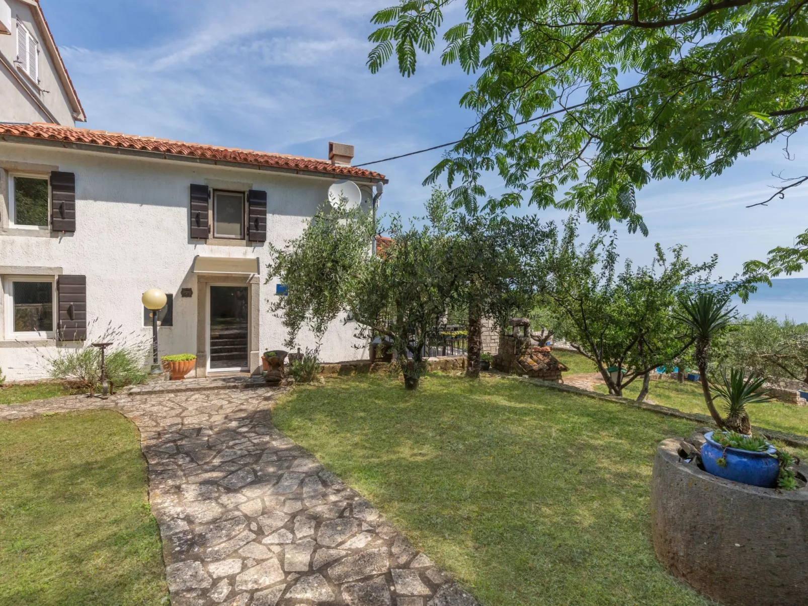 "Istria" mit eigenem Pool-Draußen