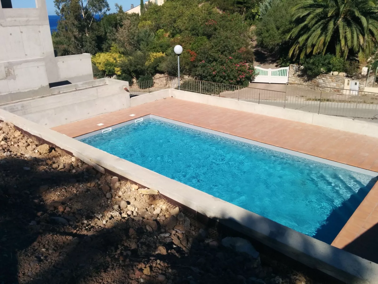 Pont de bateau, Meerblick mit privatem Pool-Dehors
