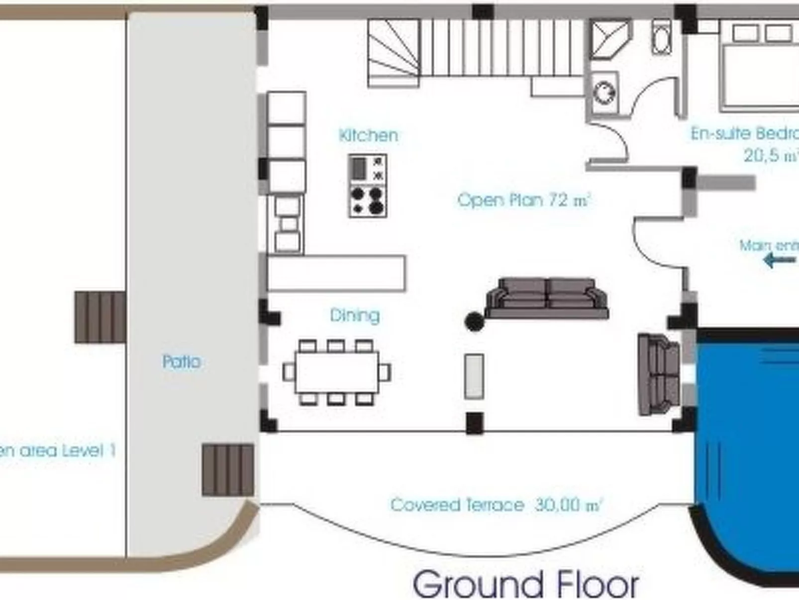 Ferienvilla mit Blick auf das Wasser-Image-tags.info