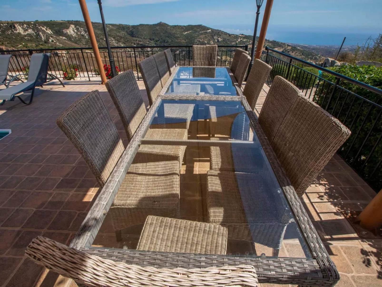 Villa mit Blick auf die Berge und Whirlpool-Dehors