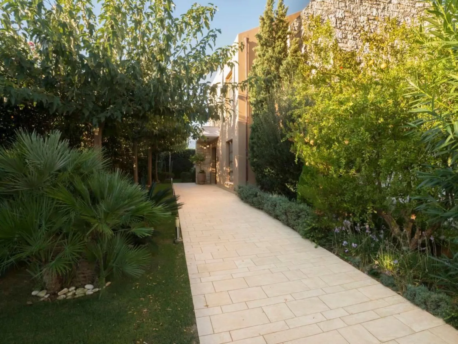 Anemos Villa Ferienhaus Aussicht Gemütlicher beheizter Pool-Outside