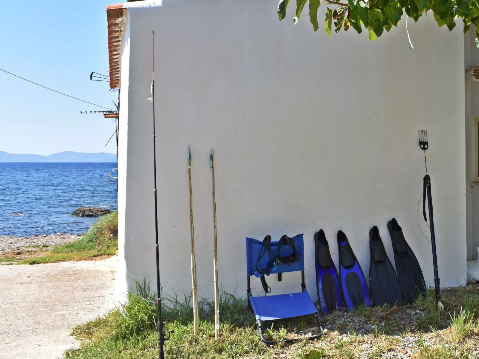 In Kolimvari mit Großer Terrasse-Draußen