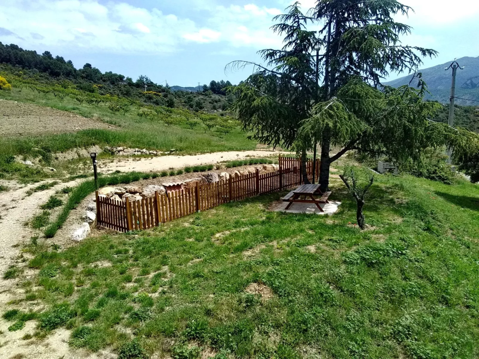 Mit Panoramablick auf den Mont Ventoux-Outside