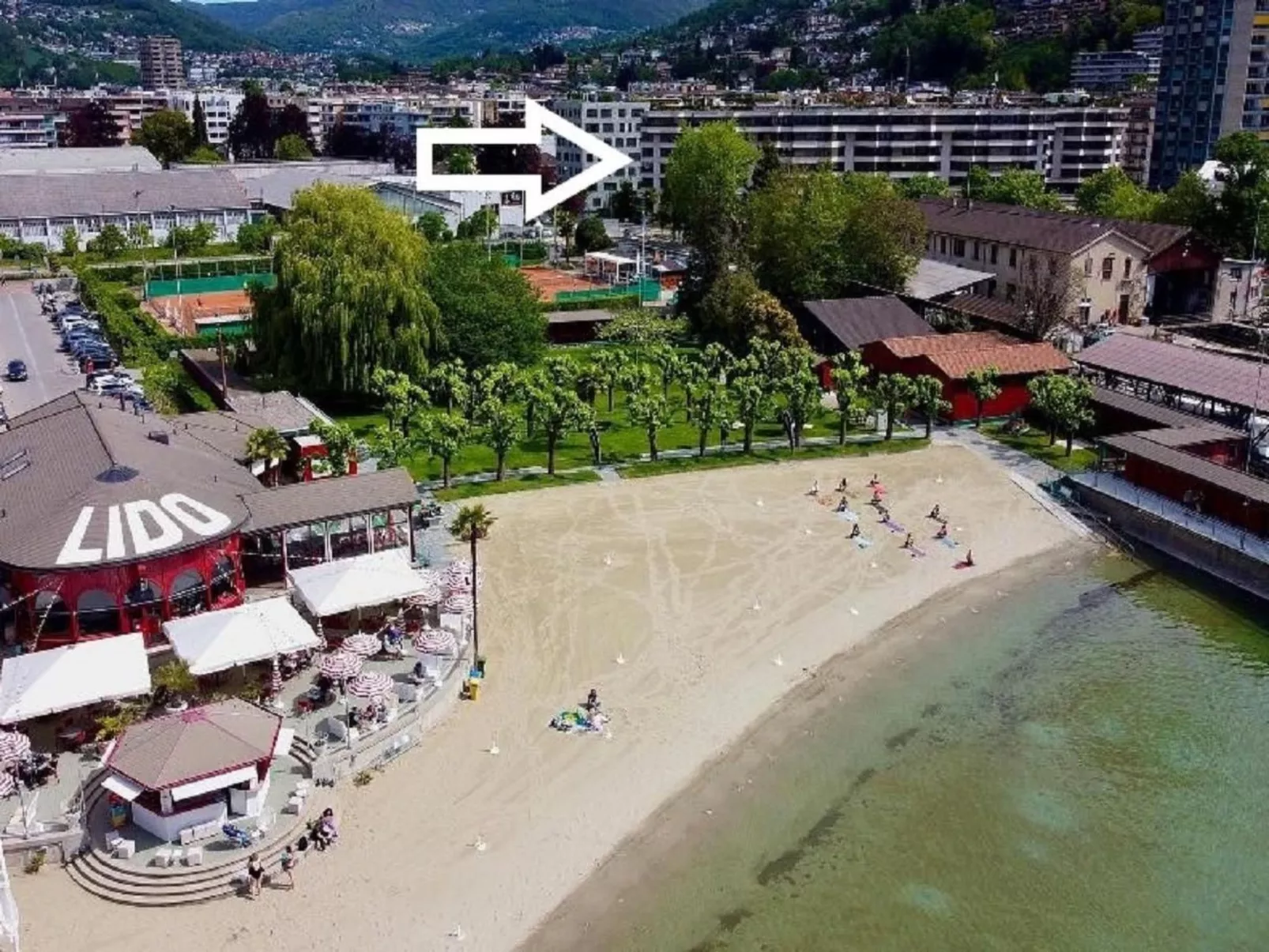 Lugano City Wohnung in Cassarate am See-Draußen