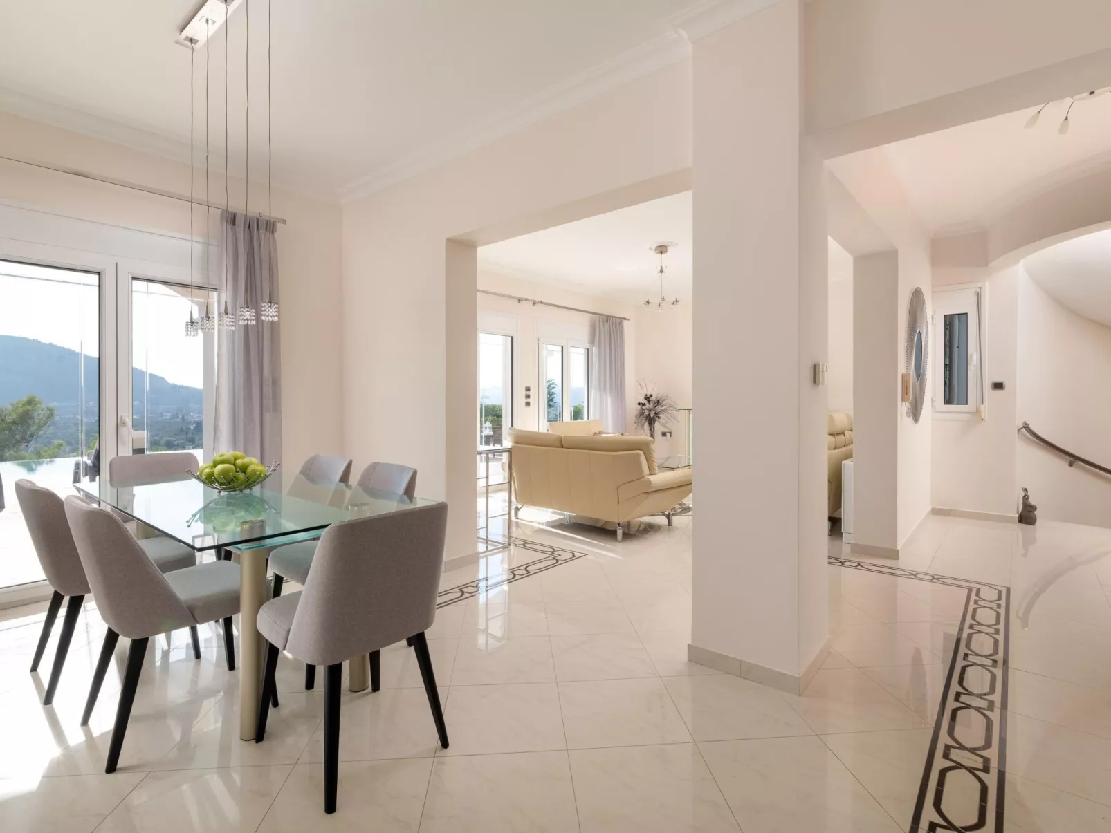 Villa Kamos in Archangelos-Inside