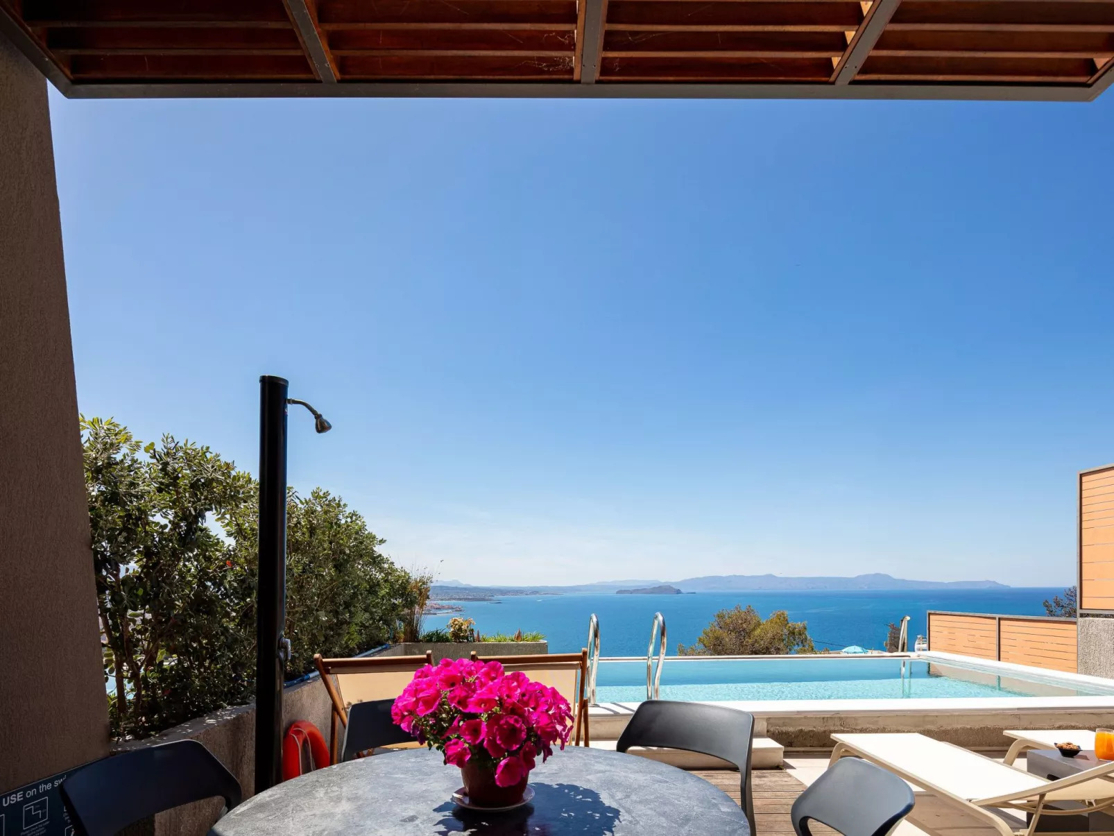 Omnia Villa 1-''Beheizter'' Pool und atemberaubender Meerblick-Outside