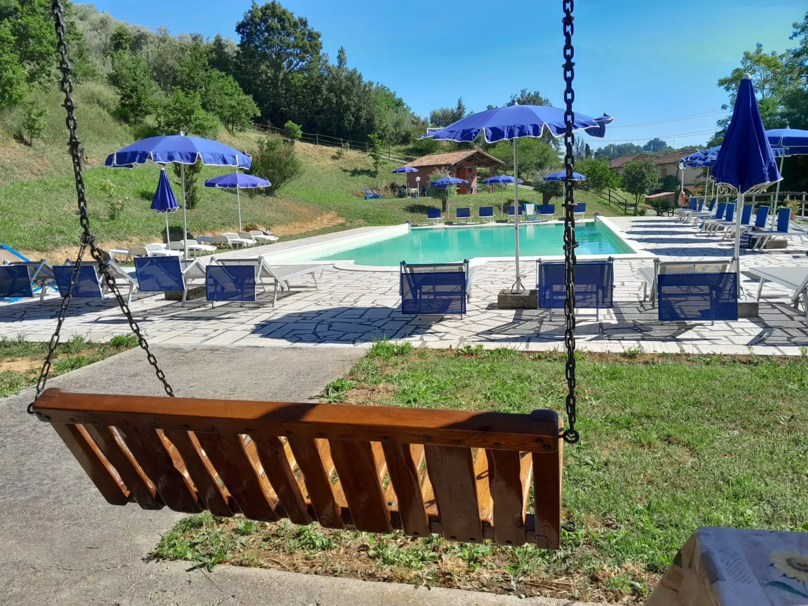 Girasole Haus mit Pool in Fauglia-Draußen