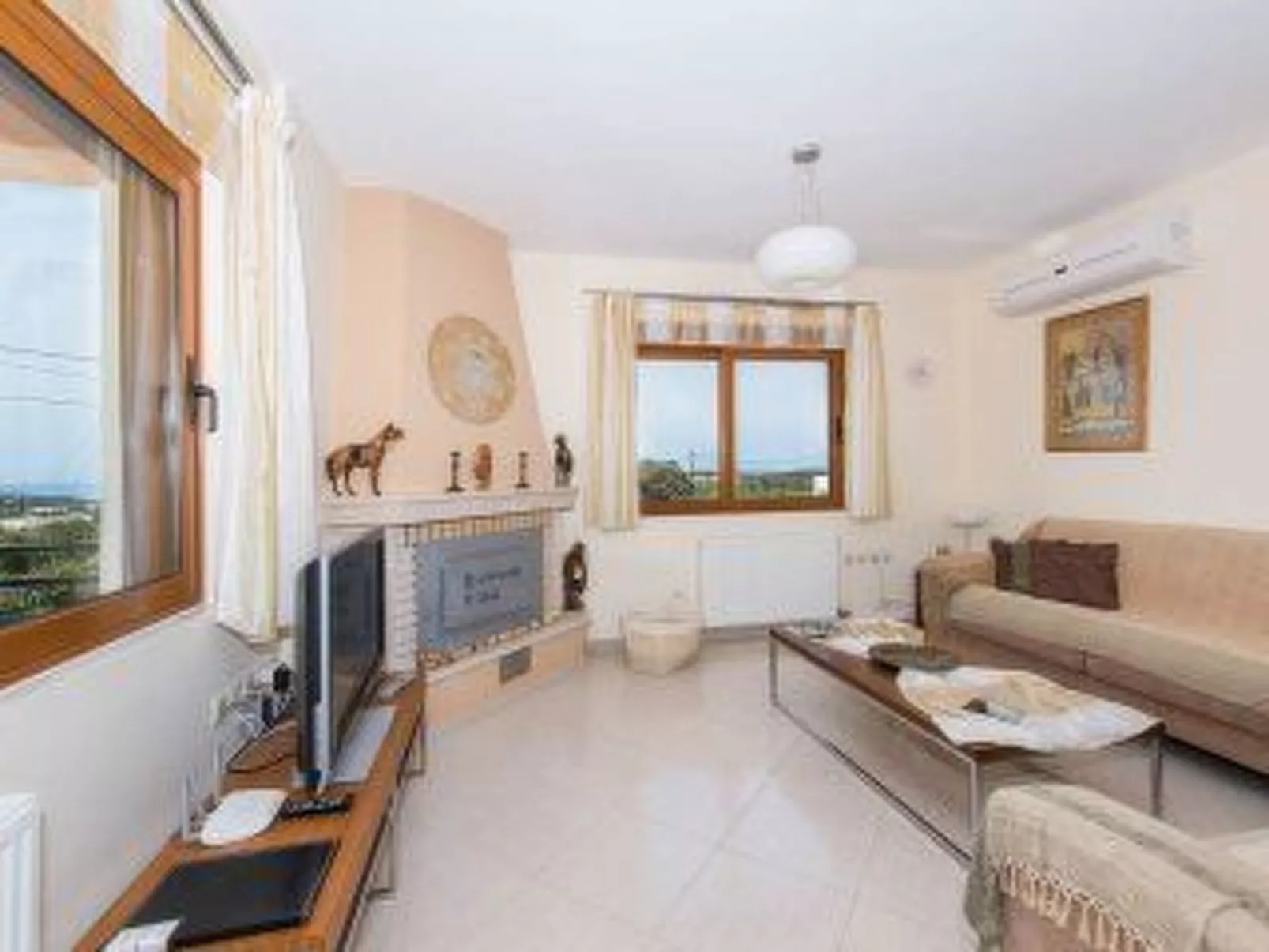 Villa Stefanos, Meerblick, privater Pool, Rethymno-Drinnen