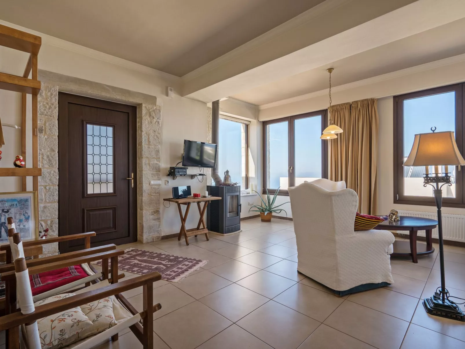 Hochzeit Villa Anemomylos Beheizter Pool Jacuzzi-Dedans