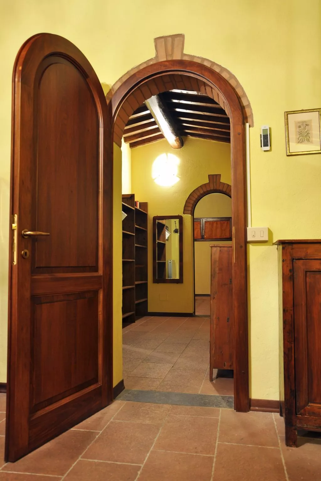 Pfirsichhaus mit Schwimmbad, Jacuzzi und privatem Garten-Dedans