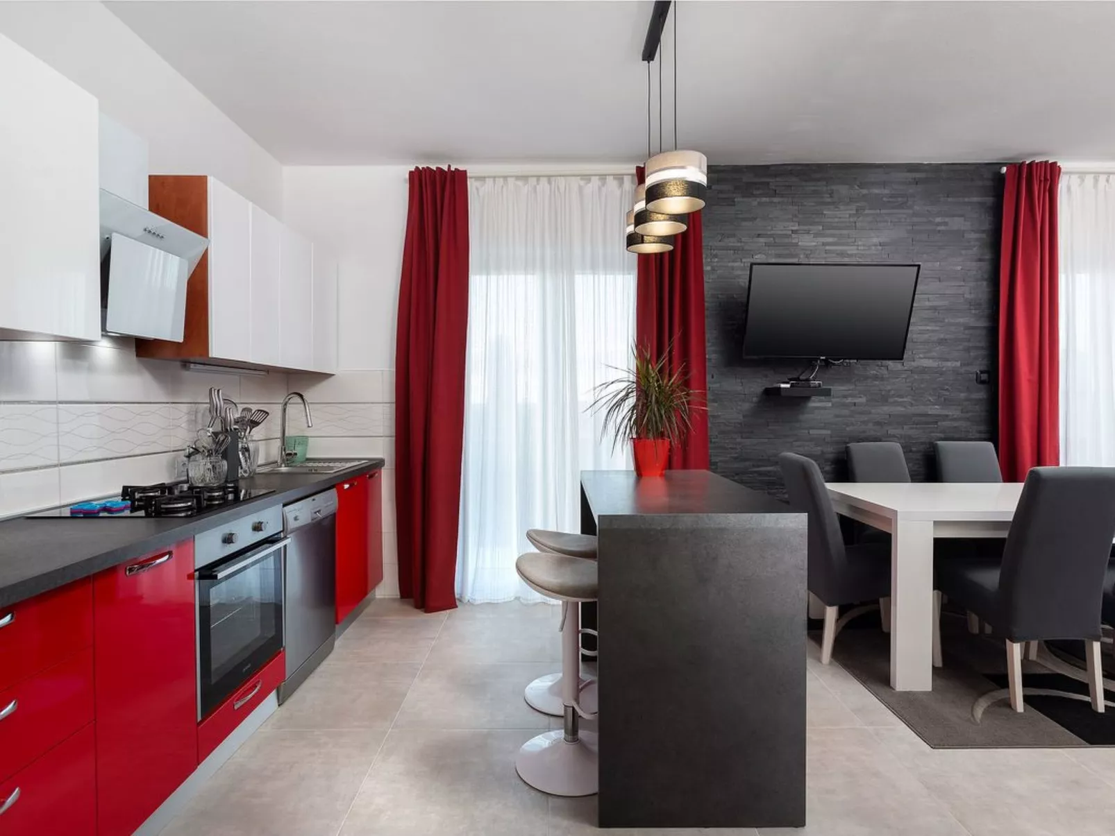 Wohnung für 4 Personen-Drinnen