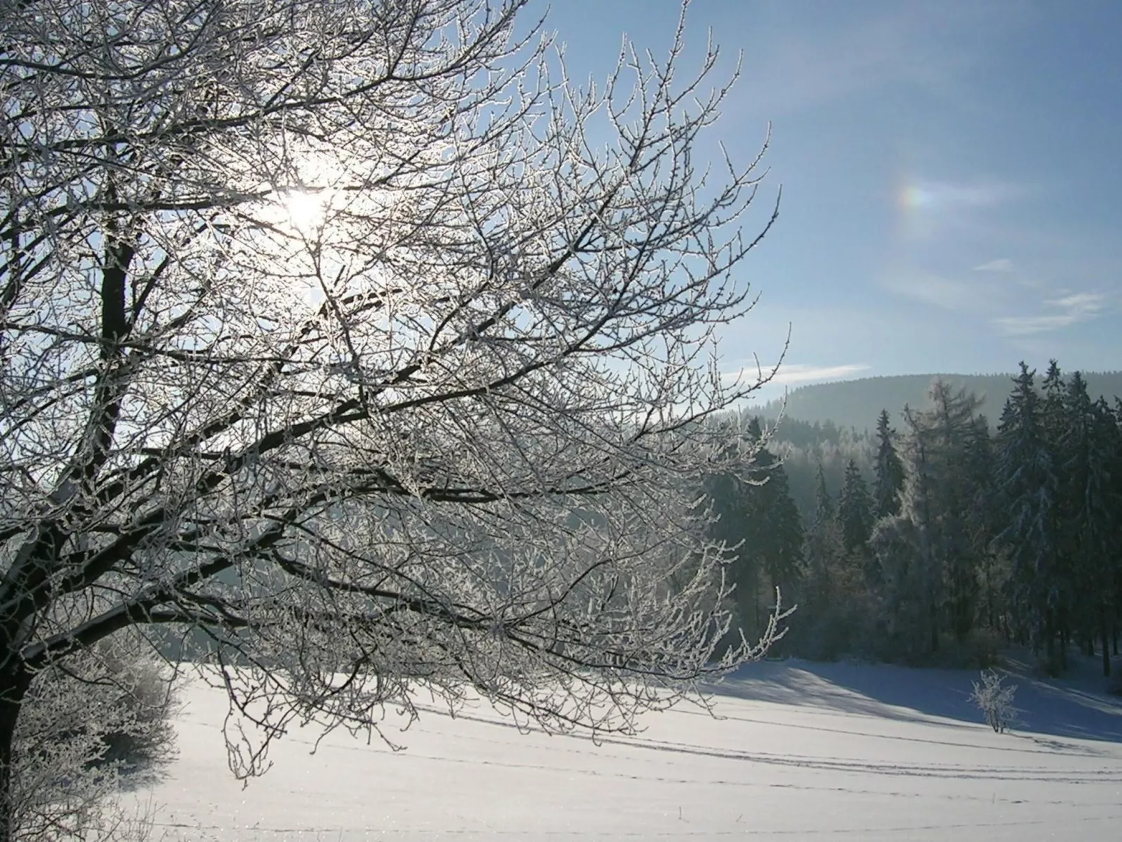 Kleine, gemütliche Ferienwohnung im Erholungsort-Draußen