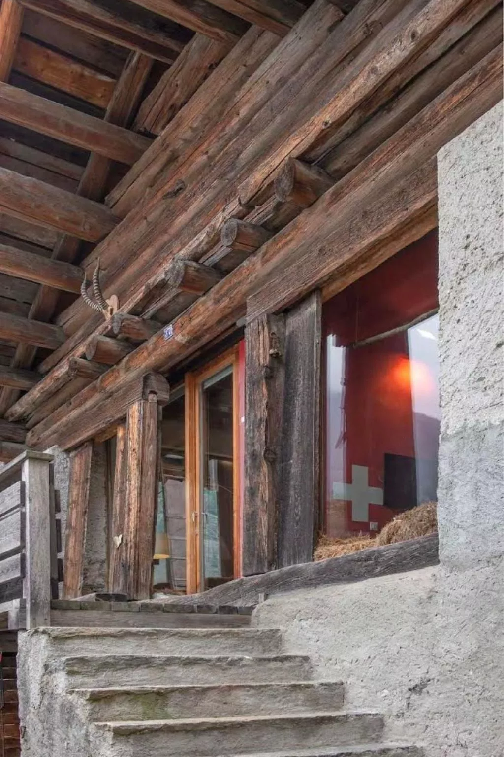 Mit Bergblick-Dehors