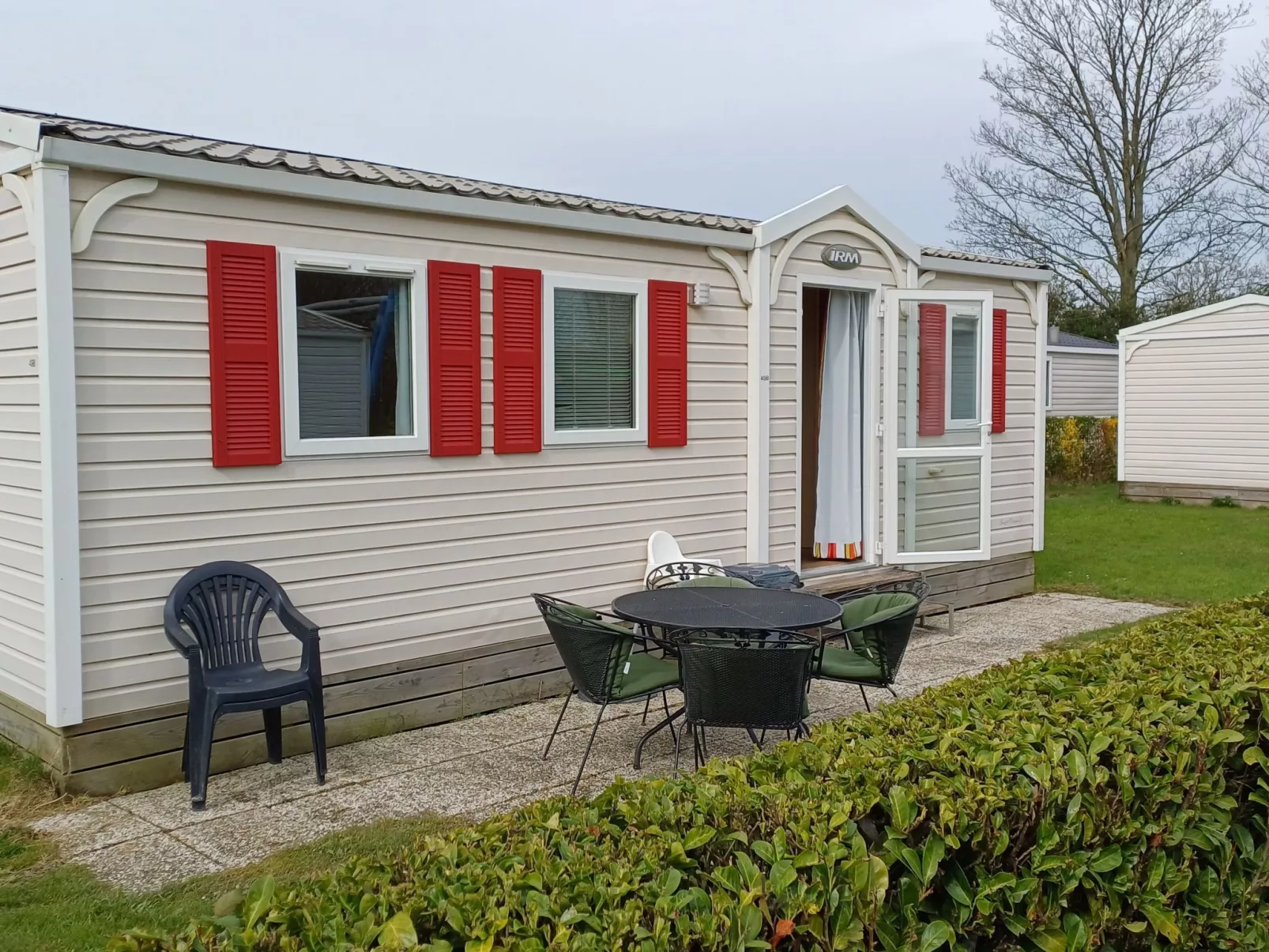 Mobilheim Budget 6p auf dem Campingplatz Scheldeoord-Draußen