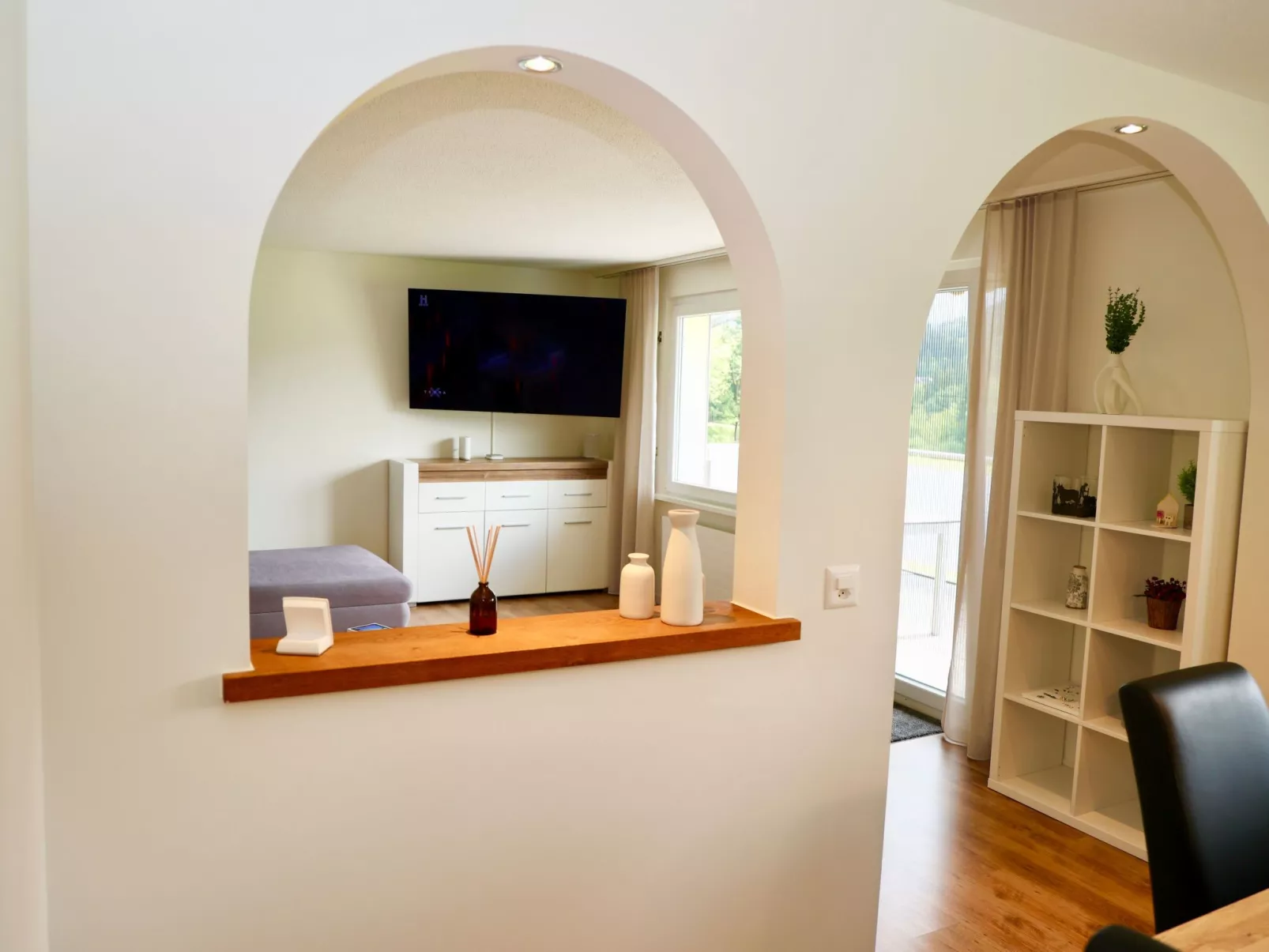 Panoramablick-Drinnen