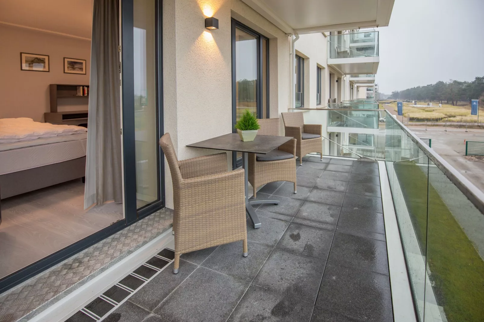Prora 2-Zimmer-Apt / 2 Personen-Terrace balcony