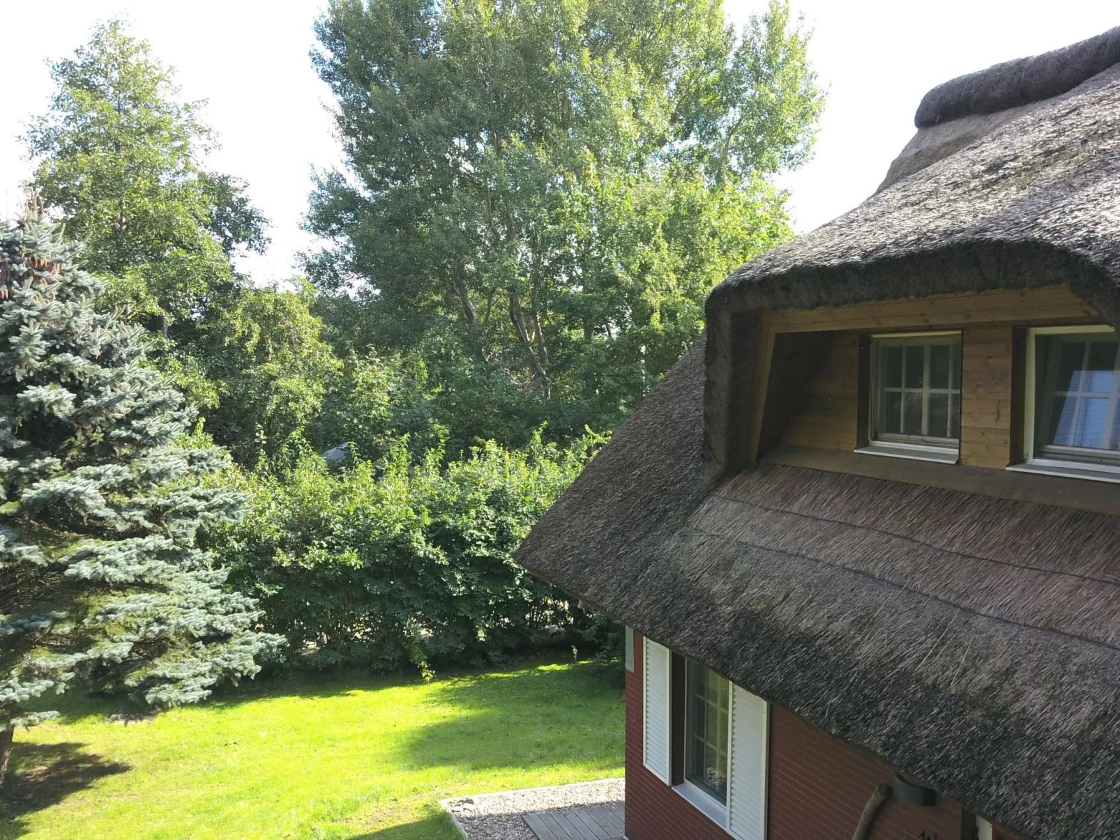 Idyllisches Reetdachhaus mit großem Garten-Outside