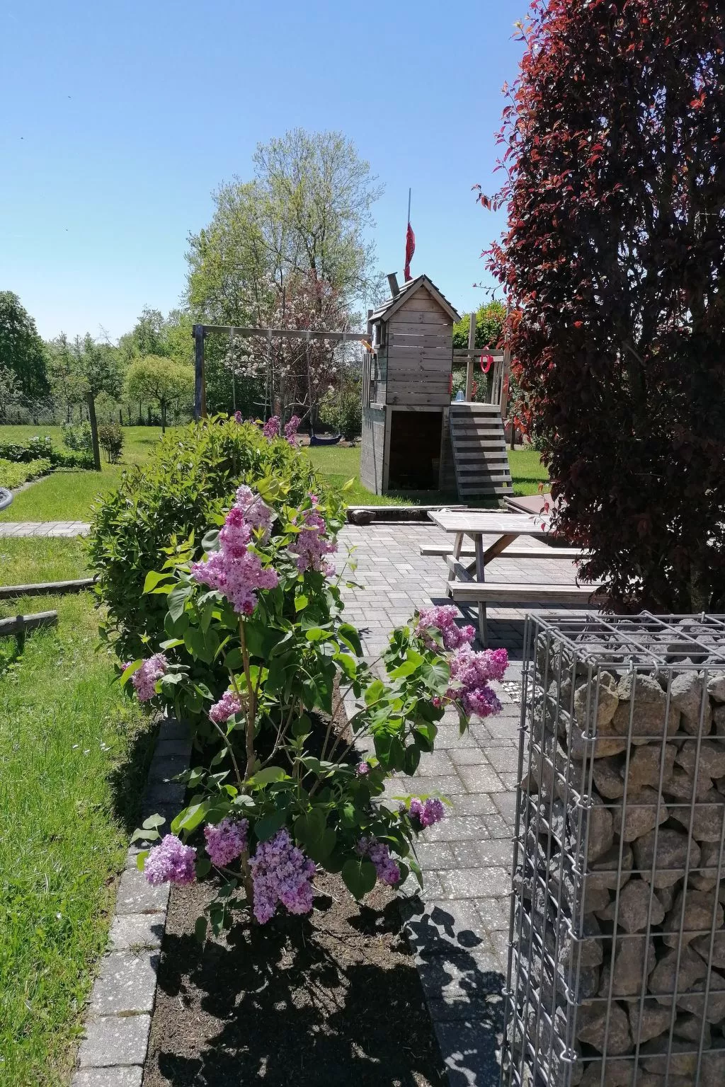 Appartement mit Terrasse-Draußen