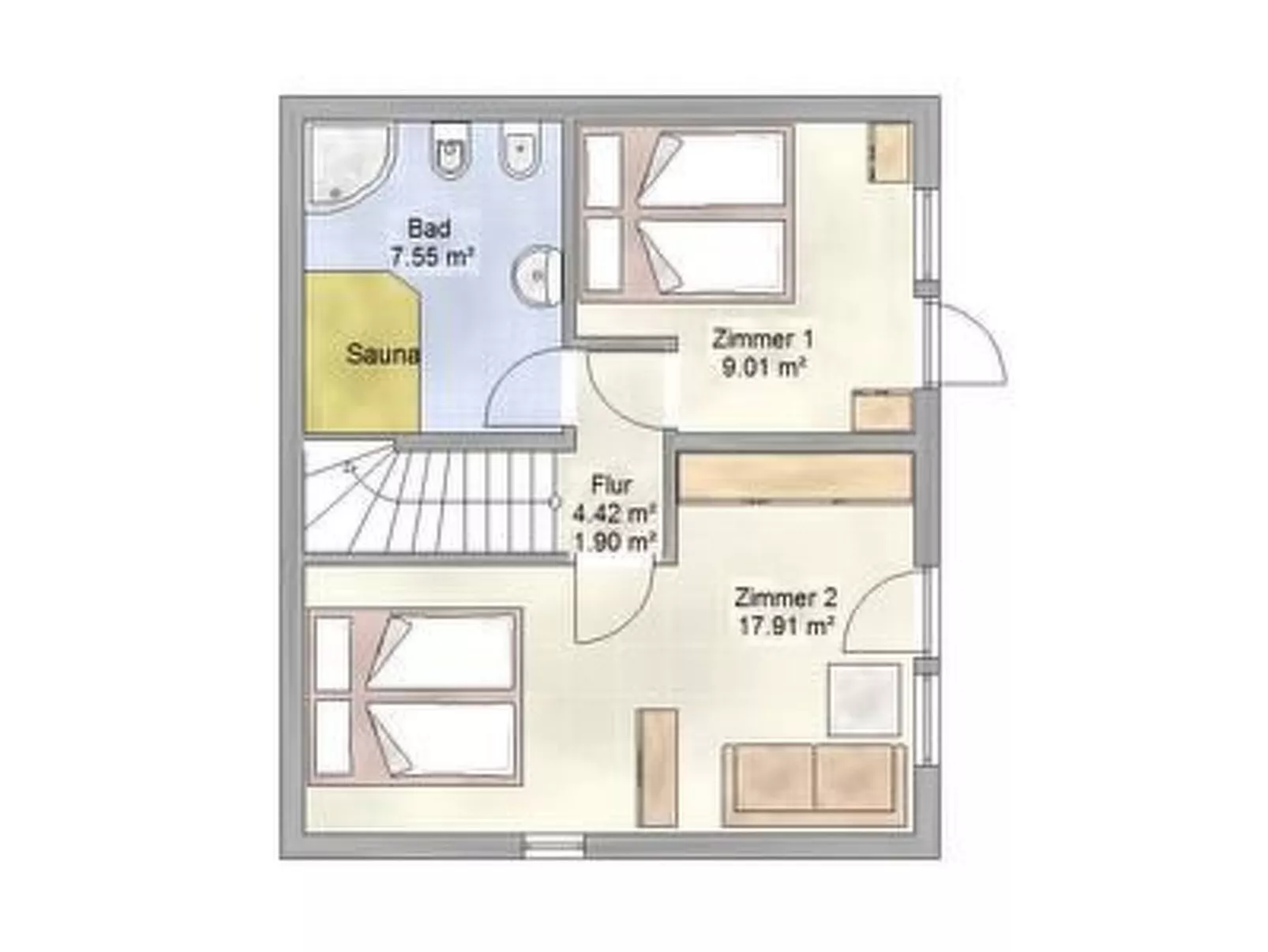 Komfortables Ferienhaus mit eigener Sauna-Inside