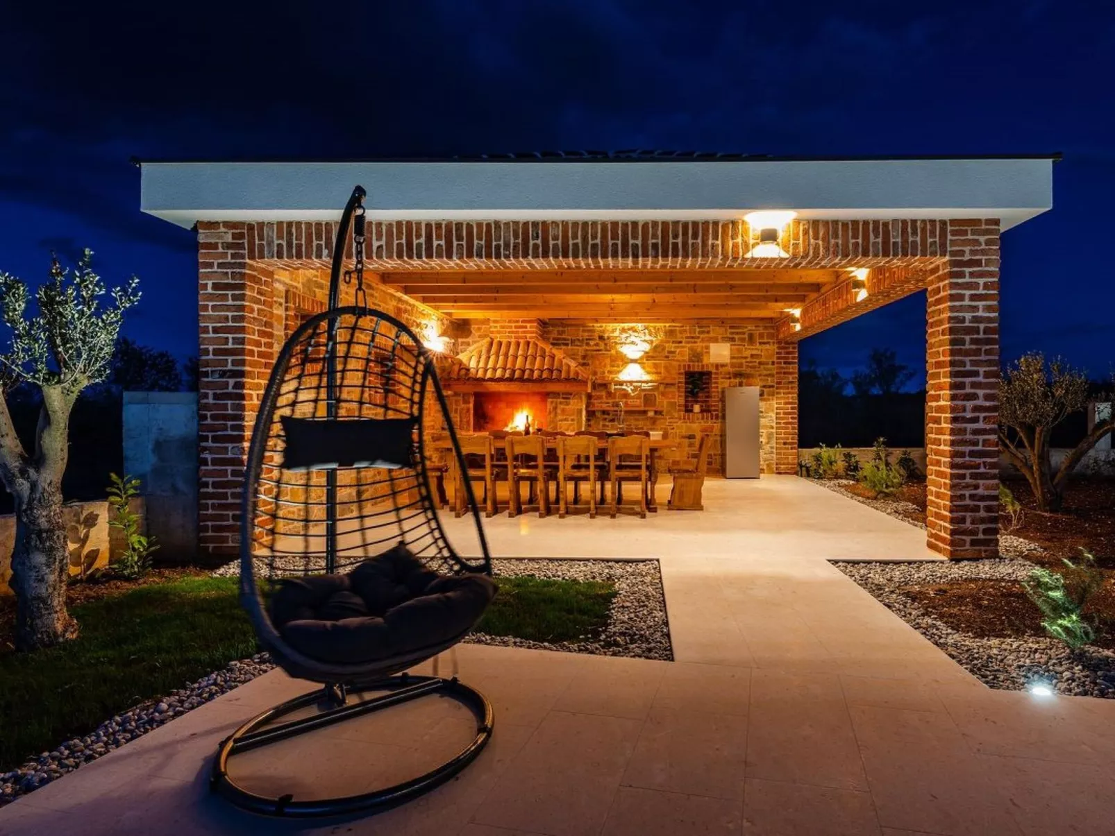 Dalmatinische Villa "Bocagnazzo" mit Pool-Draußen