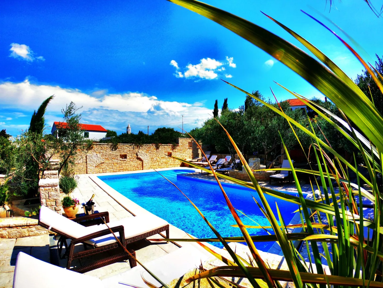 Wohnung für 2, Schwimmbad-Draußen