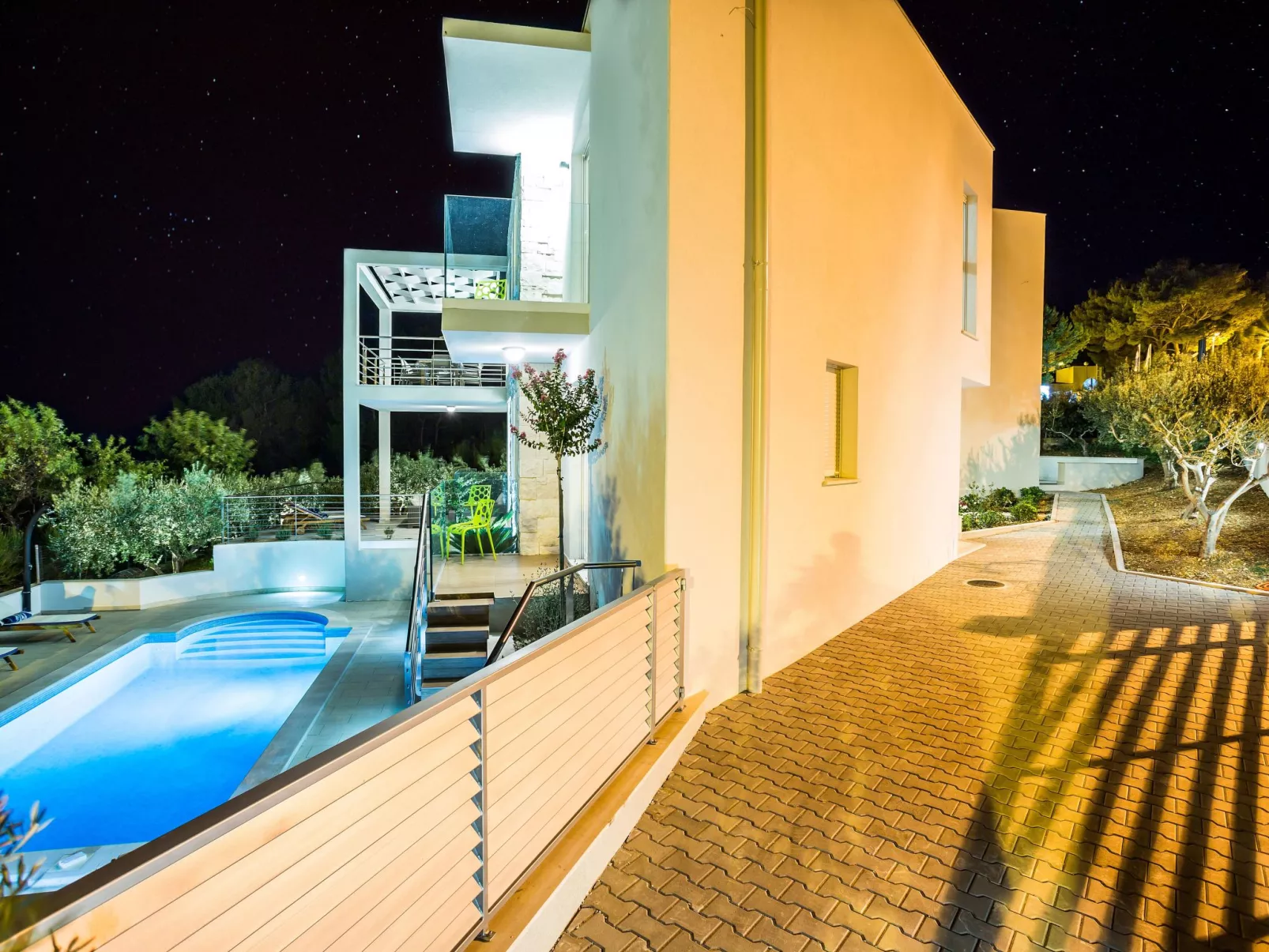 Villa Blanca Bol Insel Brac-Draußen