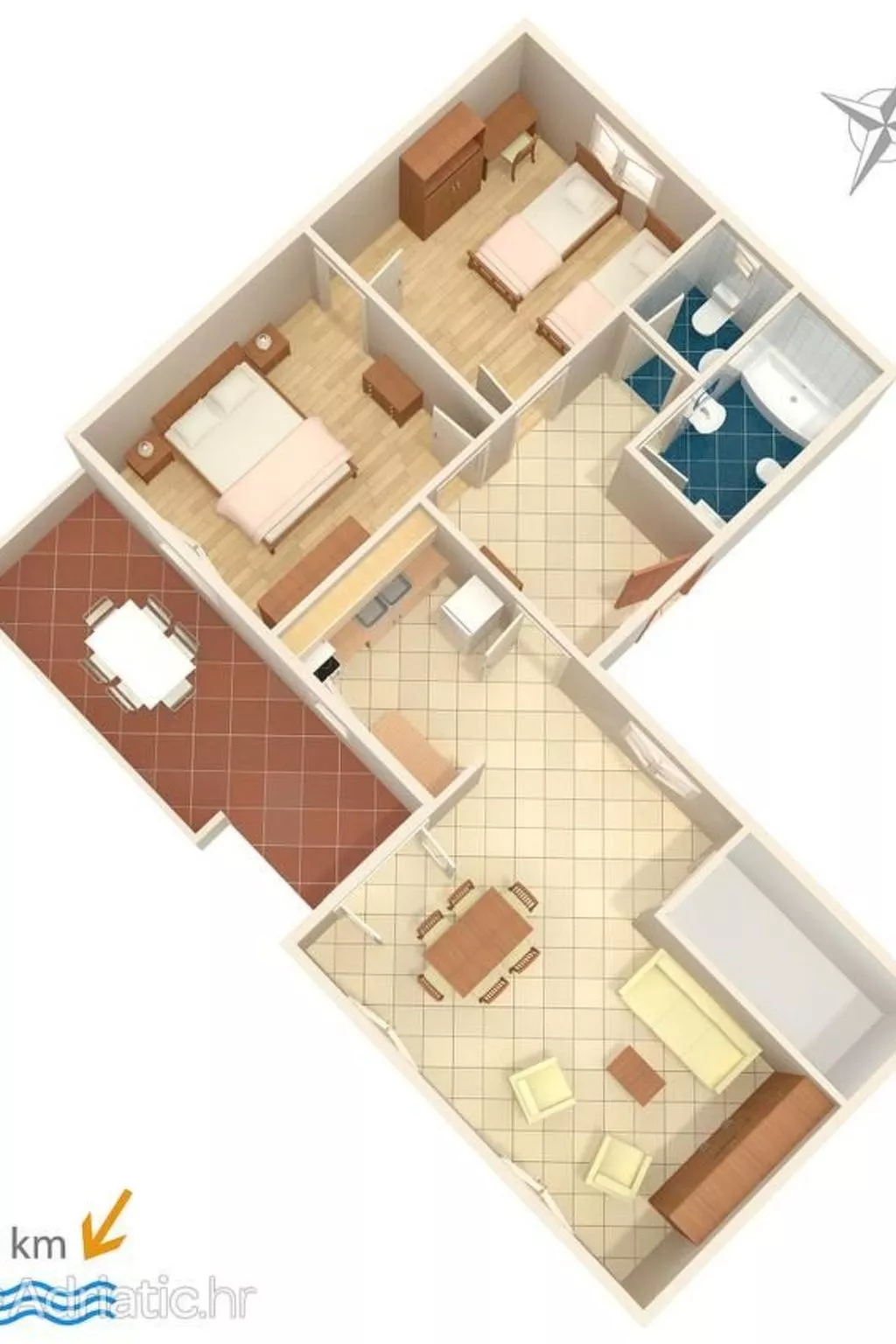 Apartment in Pula, Kroatien mit hohen Gästebewertungen-Inside