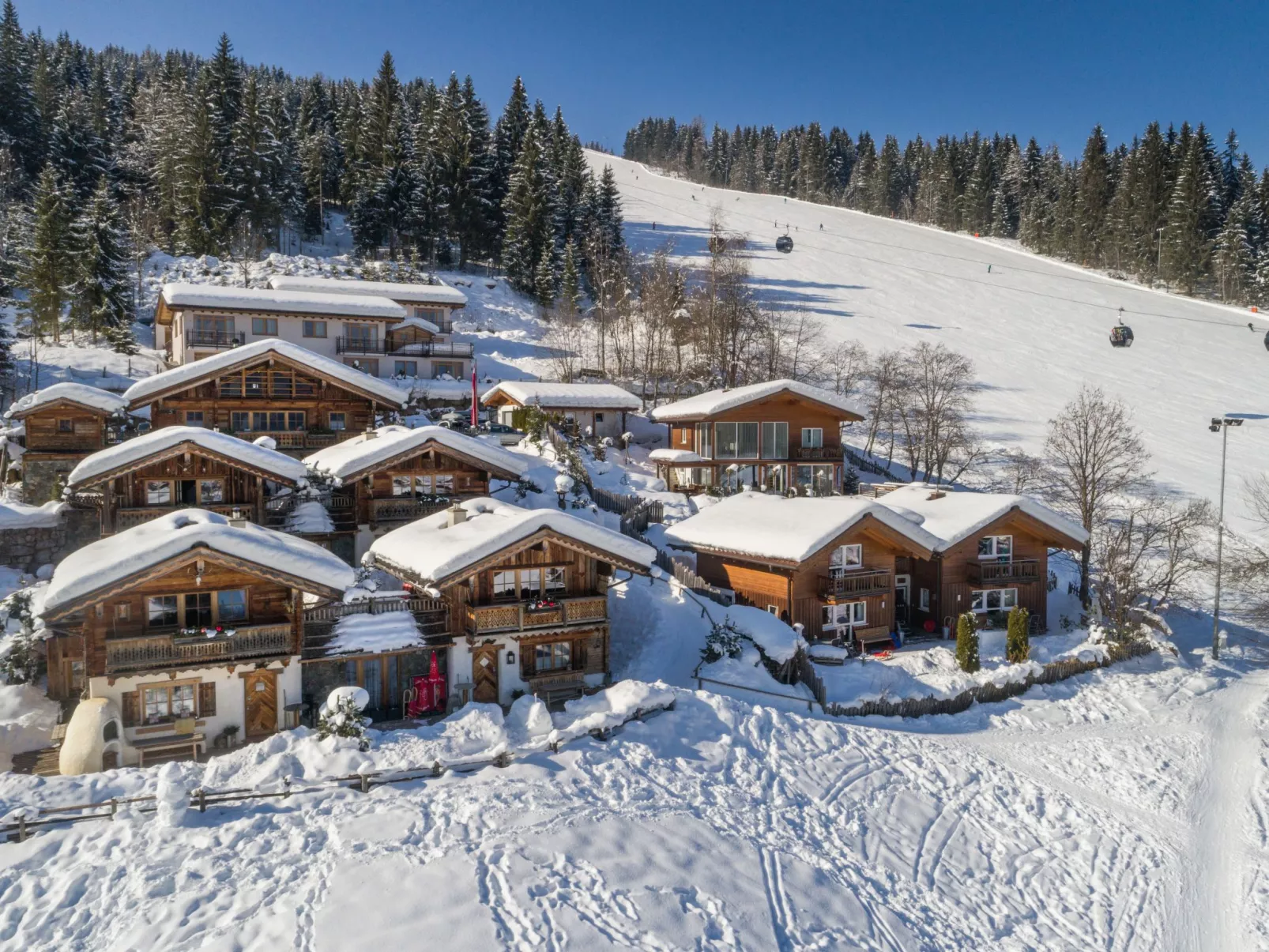 Im Almdorf in Flachau-Dehors