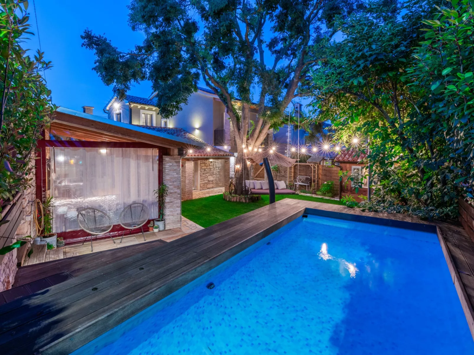 Rustic cozy house Pupy mit private pool und kino-Draußen