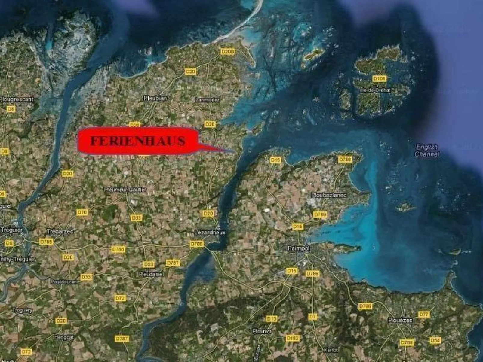 Wunderschönes Haus mit Garten in Lézardrieux-Draußen