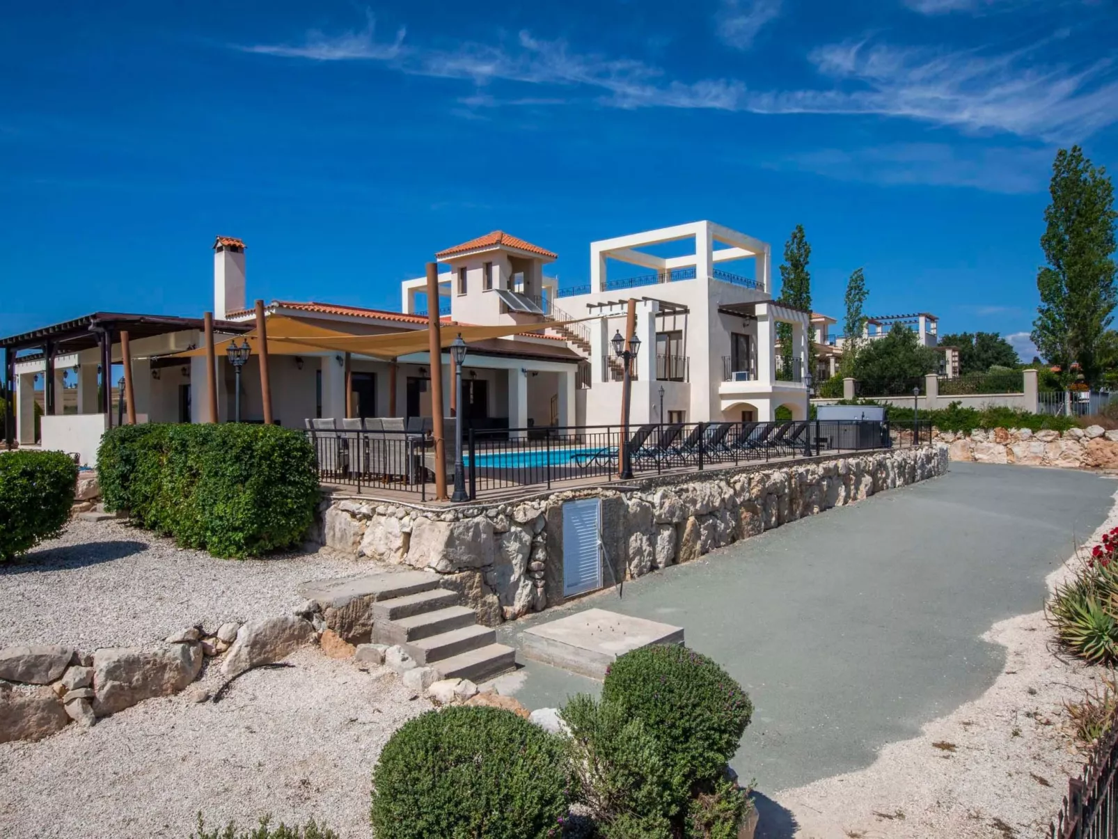 Villa mit Blick auf die Berge und Whirlpool-Dehors