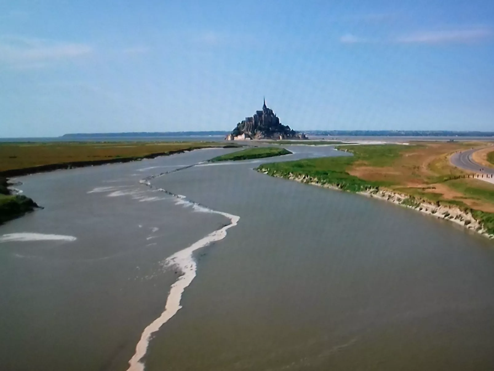 Gite Pamphilienne mit Blick auf Mont Saint Michel-Dehors