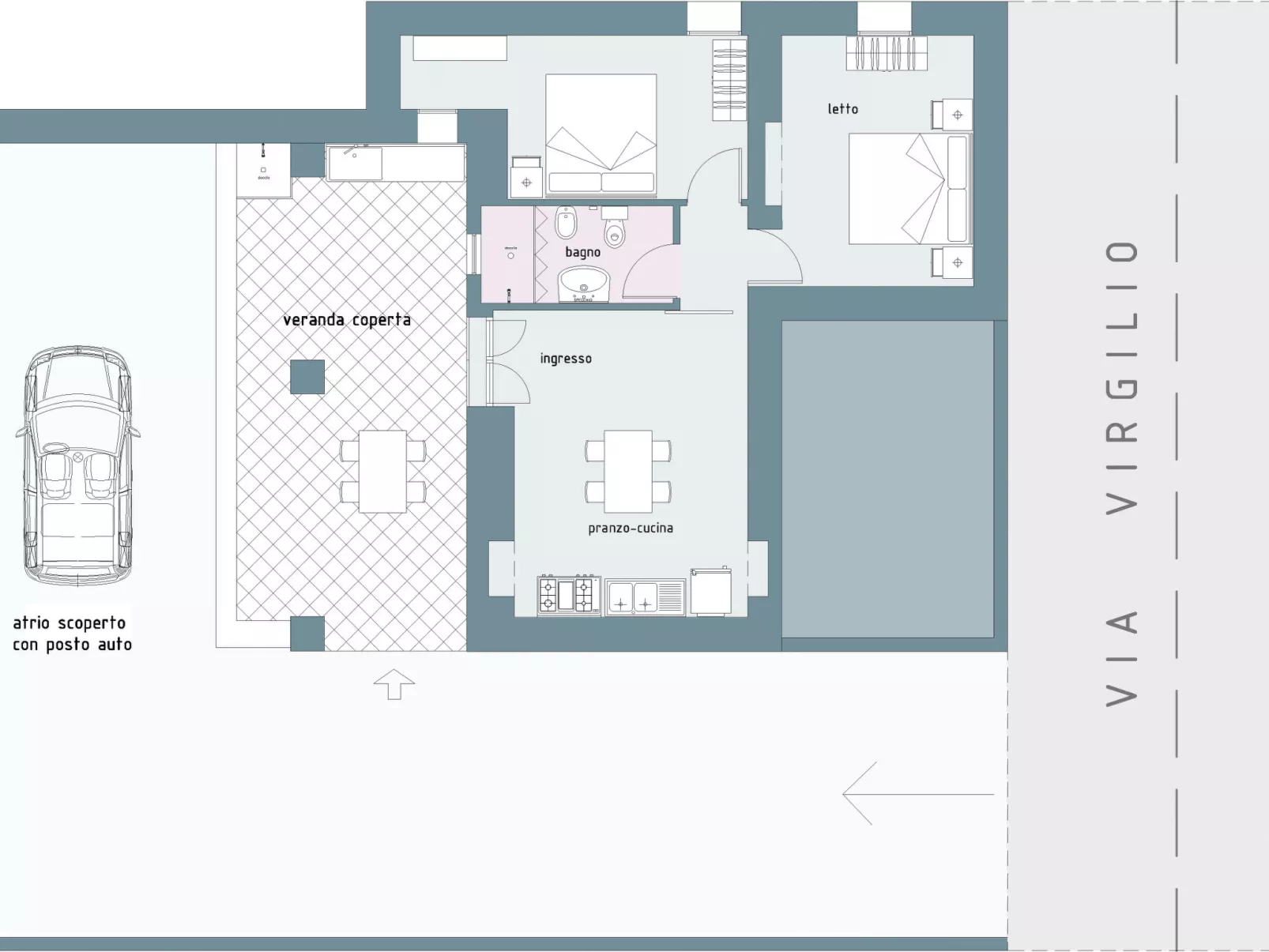 Helles, einladendes Appartement mit überdachter Veranda in Strandnähe-Image-tags.info