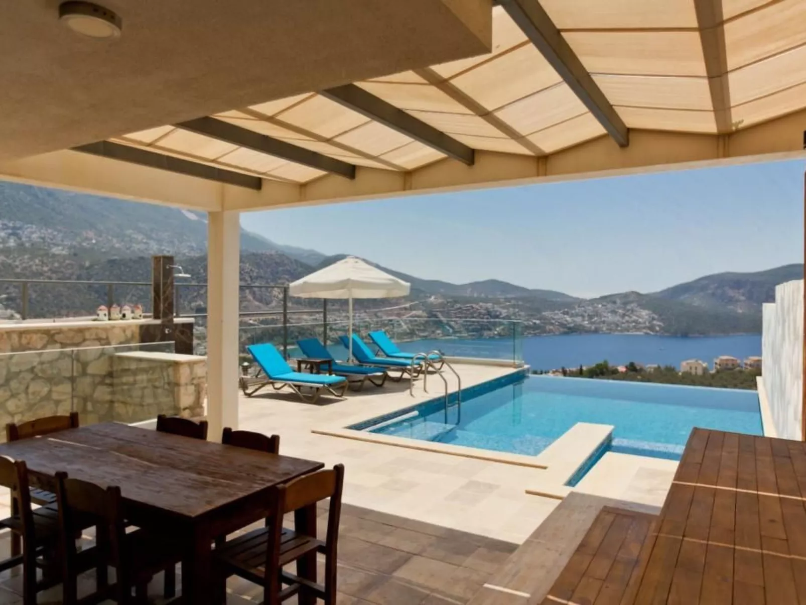 Villa Pool 2 mit Meerblick-Draußen