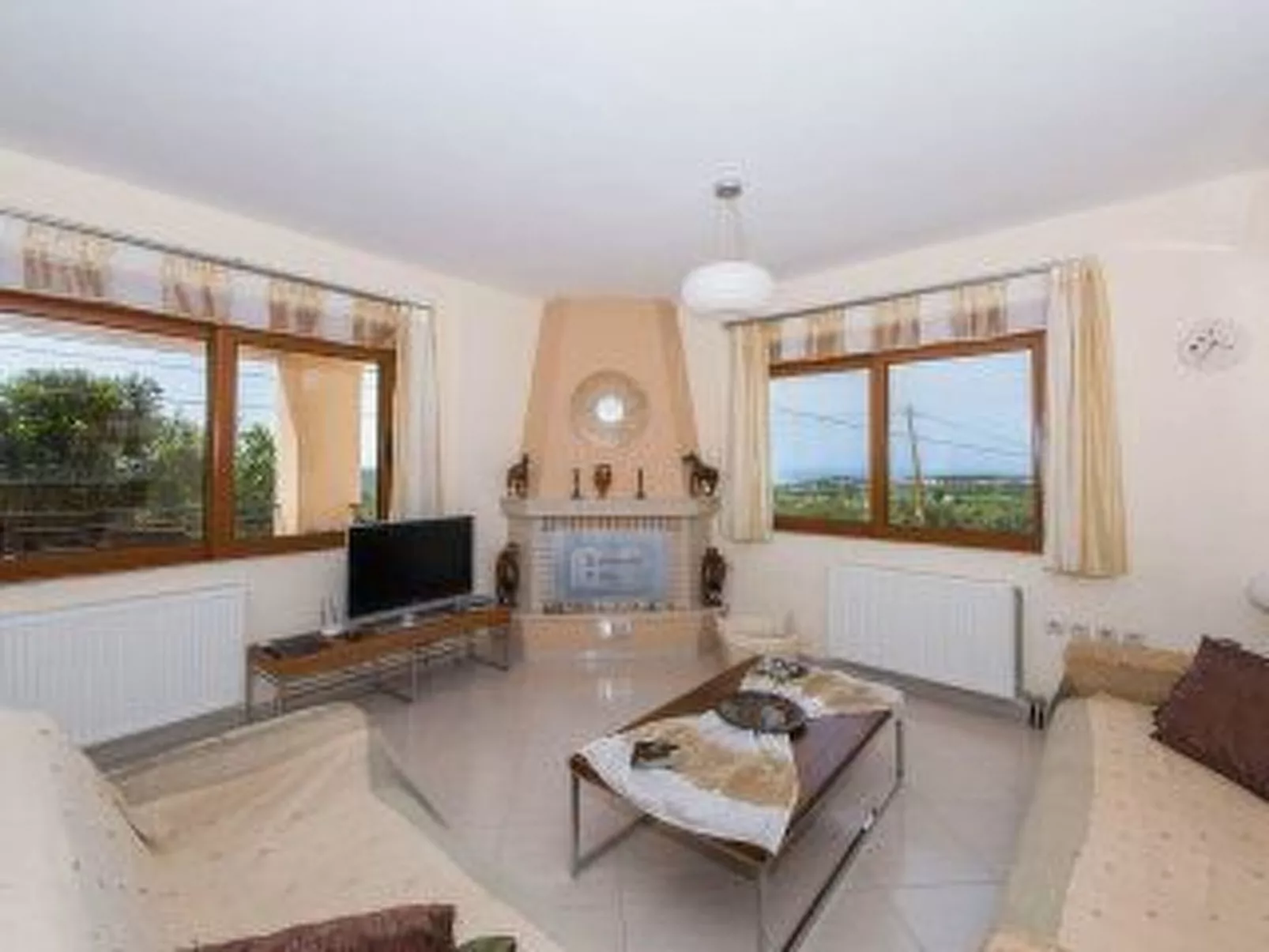 Villa Stefanos, Meerblick, privater Pool, Rethymno-Drinnen