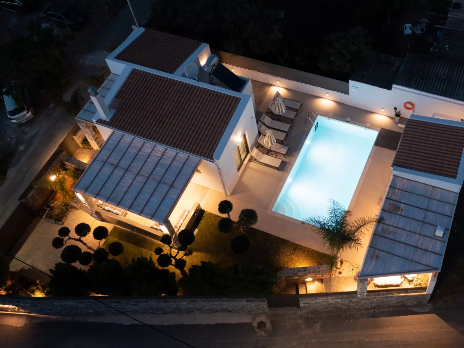 Villa Stavelia mit privatem Pool-Outside